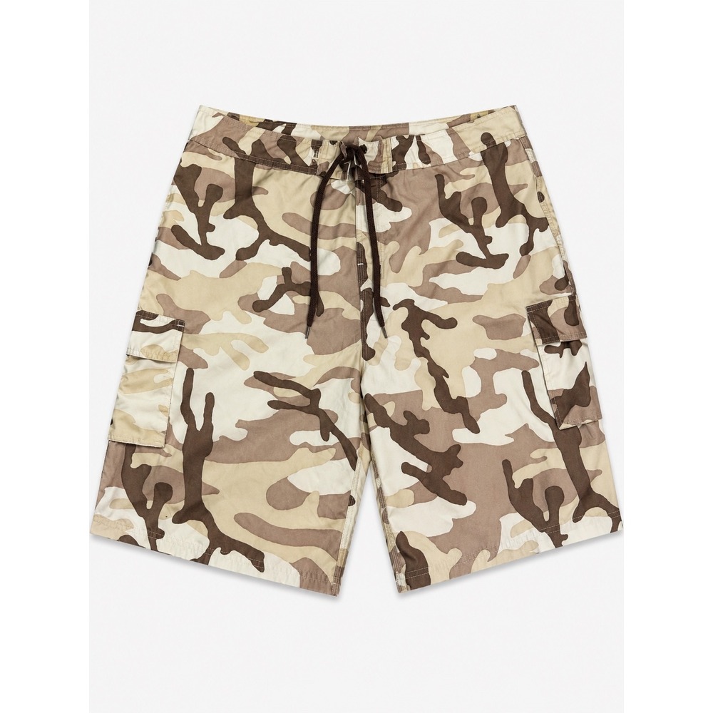 Beach Rays Mens Desert Camo Cargo Board Shorts Tan Brown Size 40 Swim Trunks